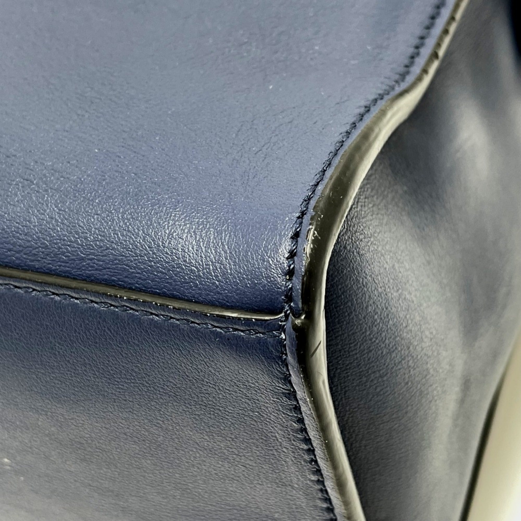 Fendi Navy Leather Briefcase