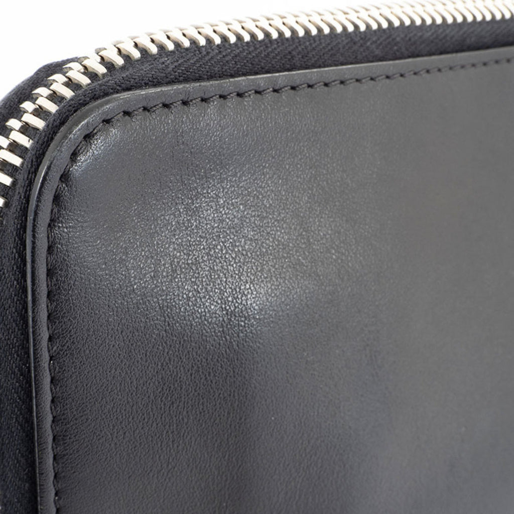 Fendi Black Leather Clutch Bag