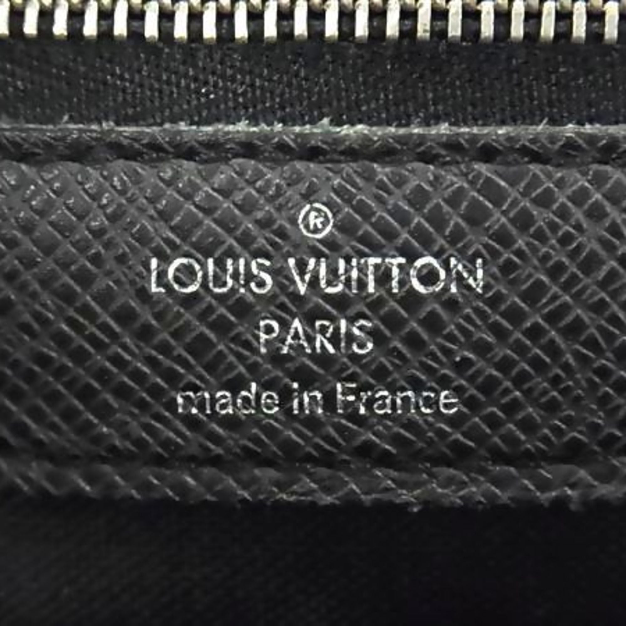 Louis Vuitton Ardoise Black Taiga Leather Briefcase Handbag Tote Bag