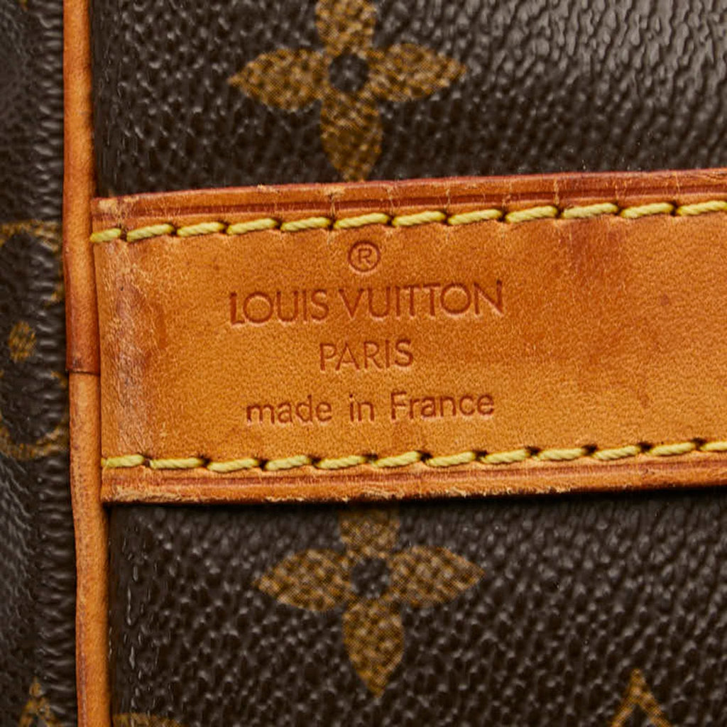 Louis Vuitton Monogram Brown Pvc Leather Boston Bag Shoulder Bag
