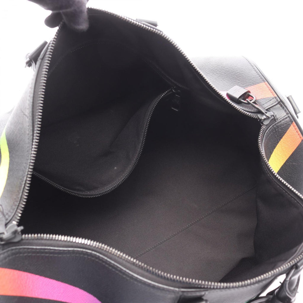 Louis Vuitton Black Multi-Color Noir Leather Boston Bag