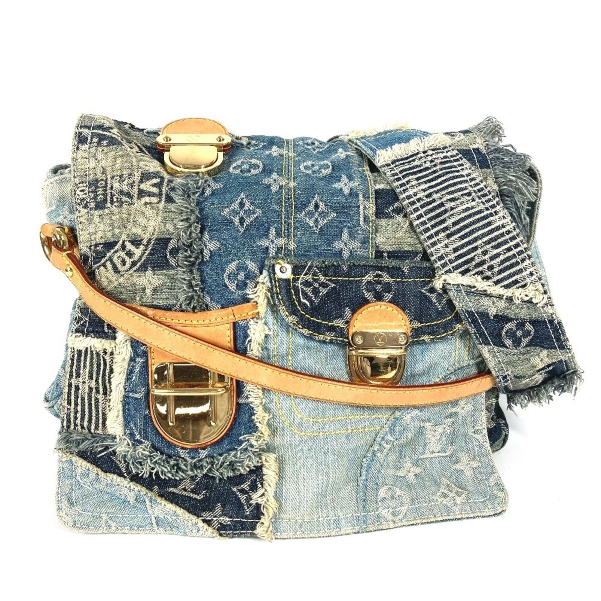 Louis Vuitton Blue Monogram Monogram Denim Messenger Bag Shoulder Bag