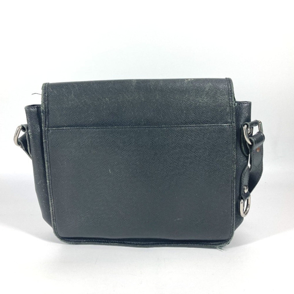 Louis Vuitton Ardoise Black Taiga Leather Shoulder Bag