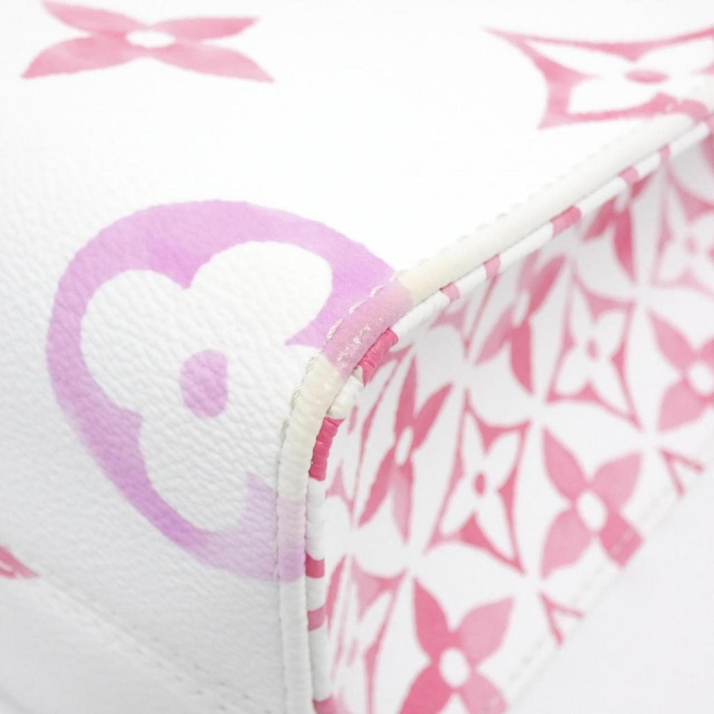 Louis Vuitton Pink Coated Canvas Handbag