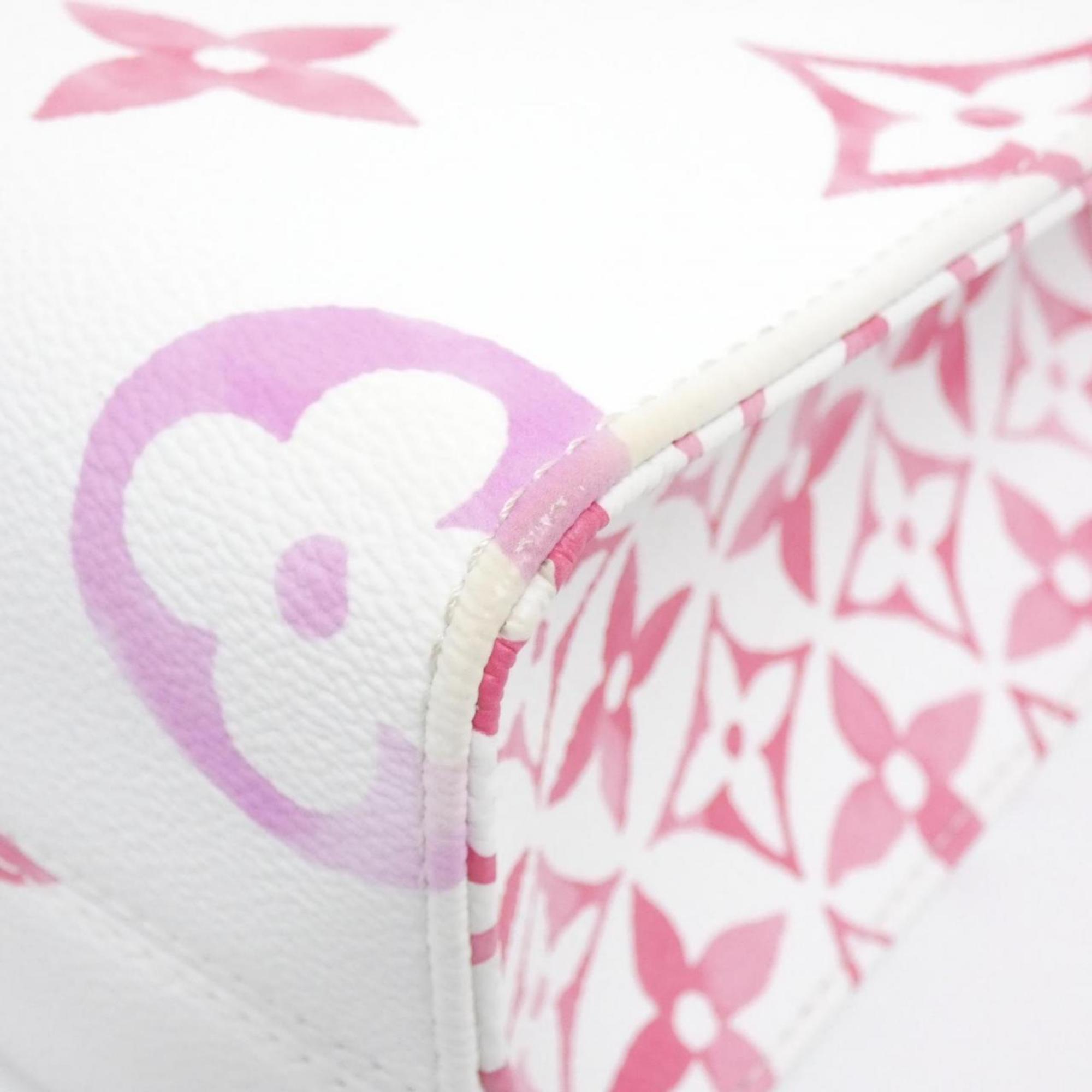 Louis Vuitton Pink Coated Canvas Handbag