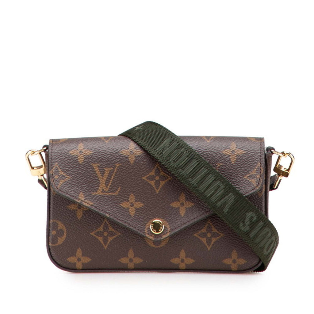 Louis Vuitton Monogram Brown Khaki Monogram Monogram Pochette Pouch Shoulder Bag