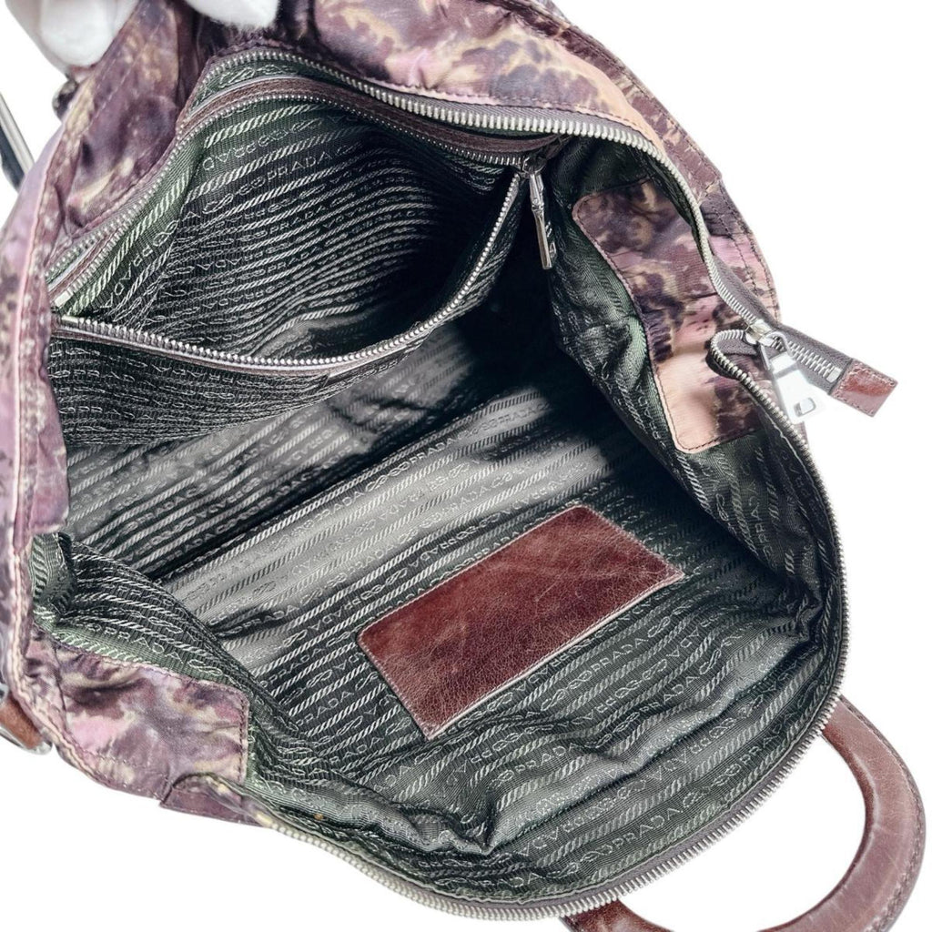 Prada Brown Nylon Handbag