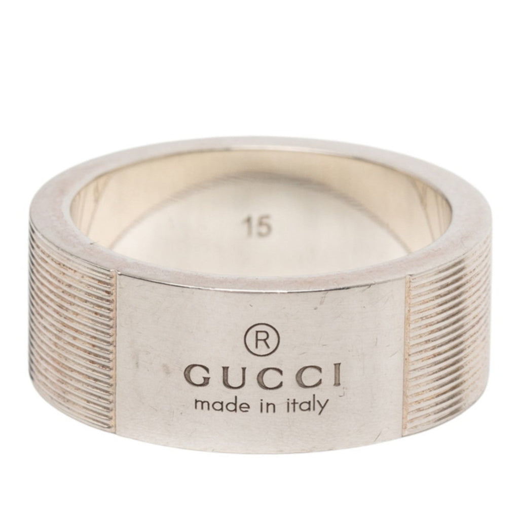 Gucci Silver 925 Band Ring (Pre-Owned)