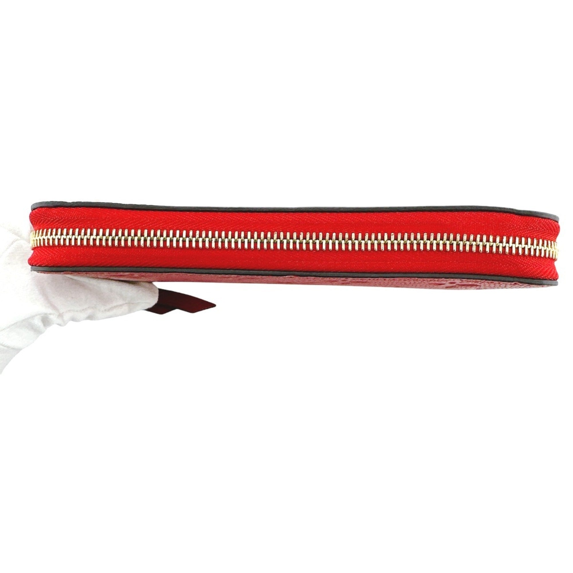 Louis Vuitton Red Color Monogram Empreinte Long Wallet