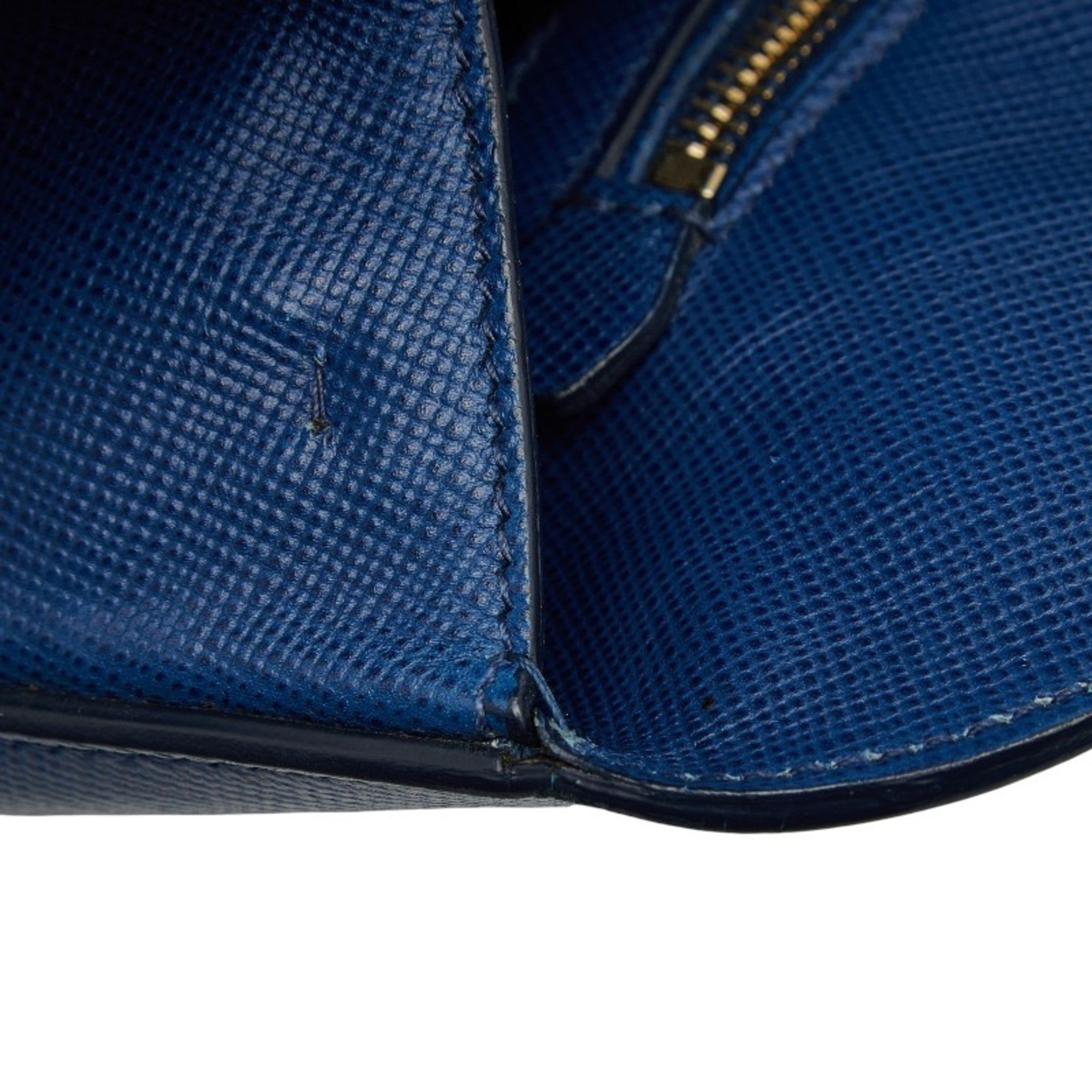 Prada Blue Leather Handbag