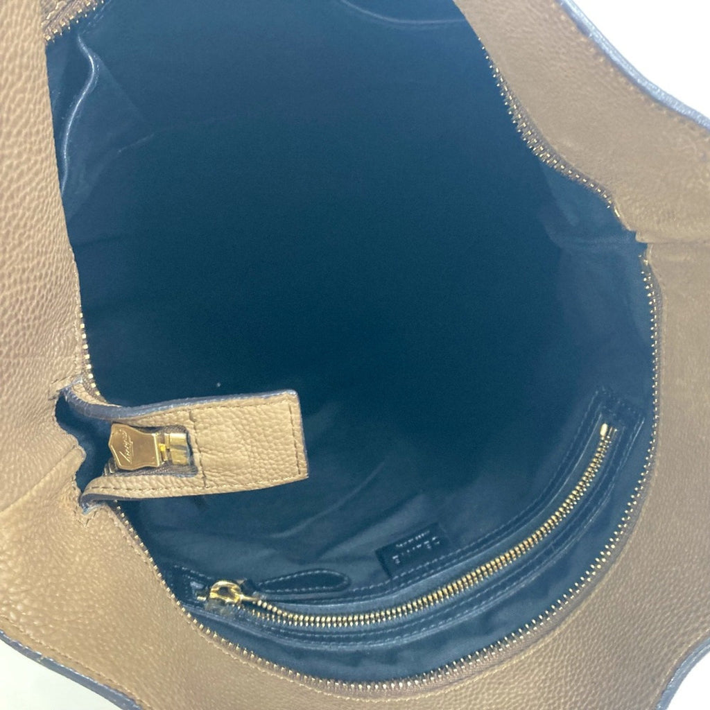 Celine Brown Leather Shoulder Bag