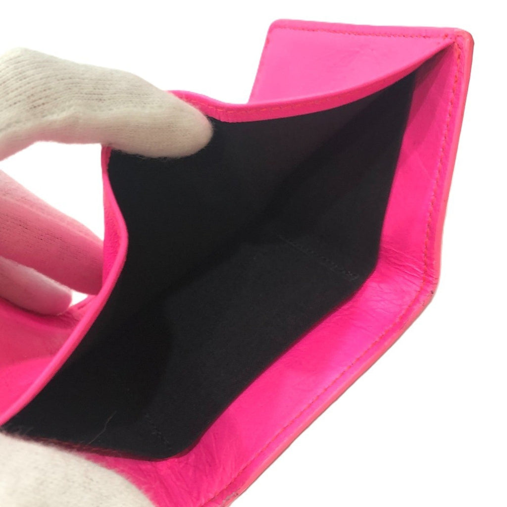 Balenciaga Pink Leather Wallet (Tri-Fold)