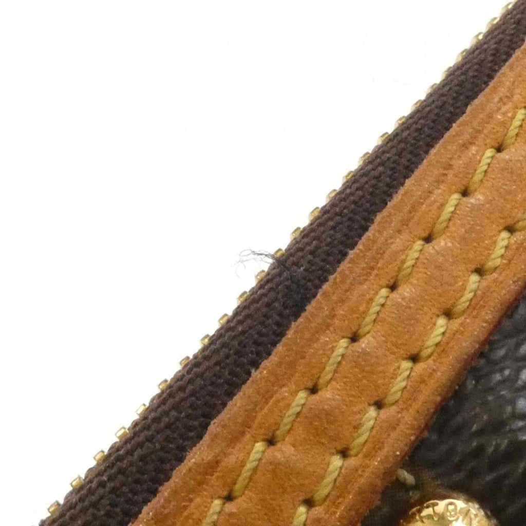 Louis Vuitton Marron Coated Canvas Pochette Pouch