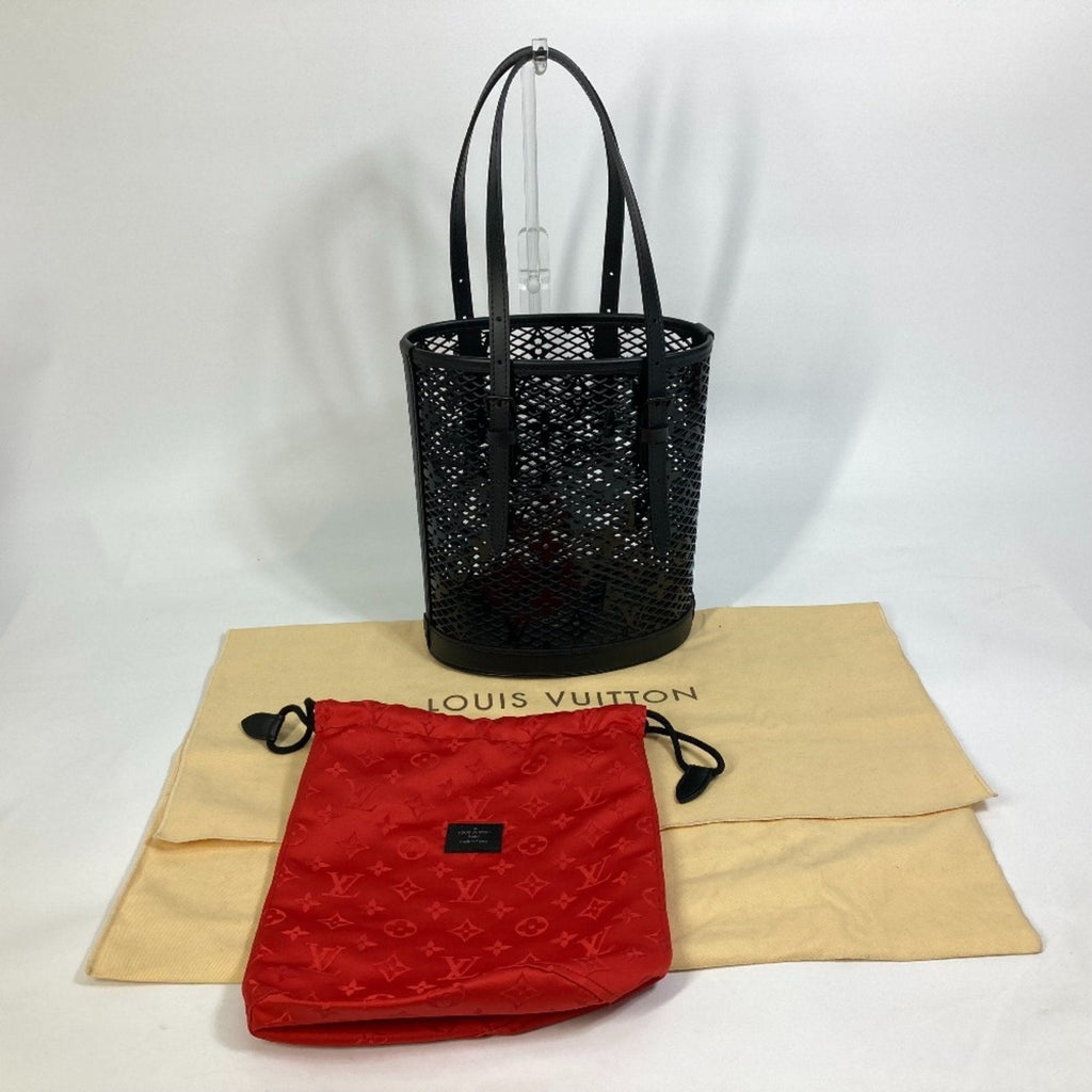 Louis Vuitton Black Noir Monogram Plastic Shoulder Bag
