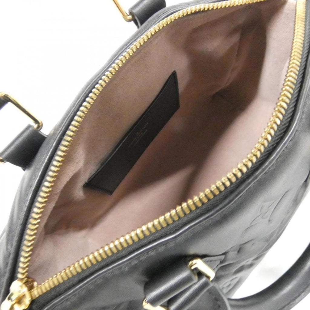 Louis Vuitton Black Leather Boston Bag