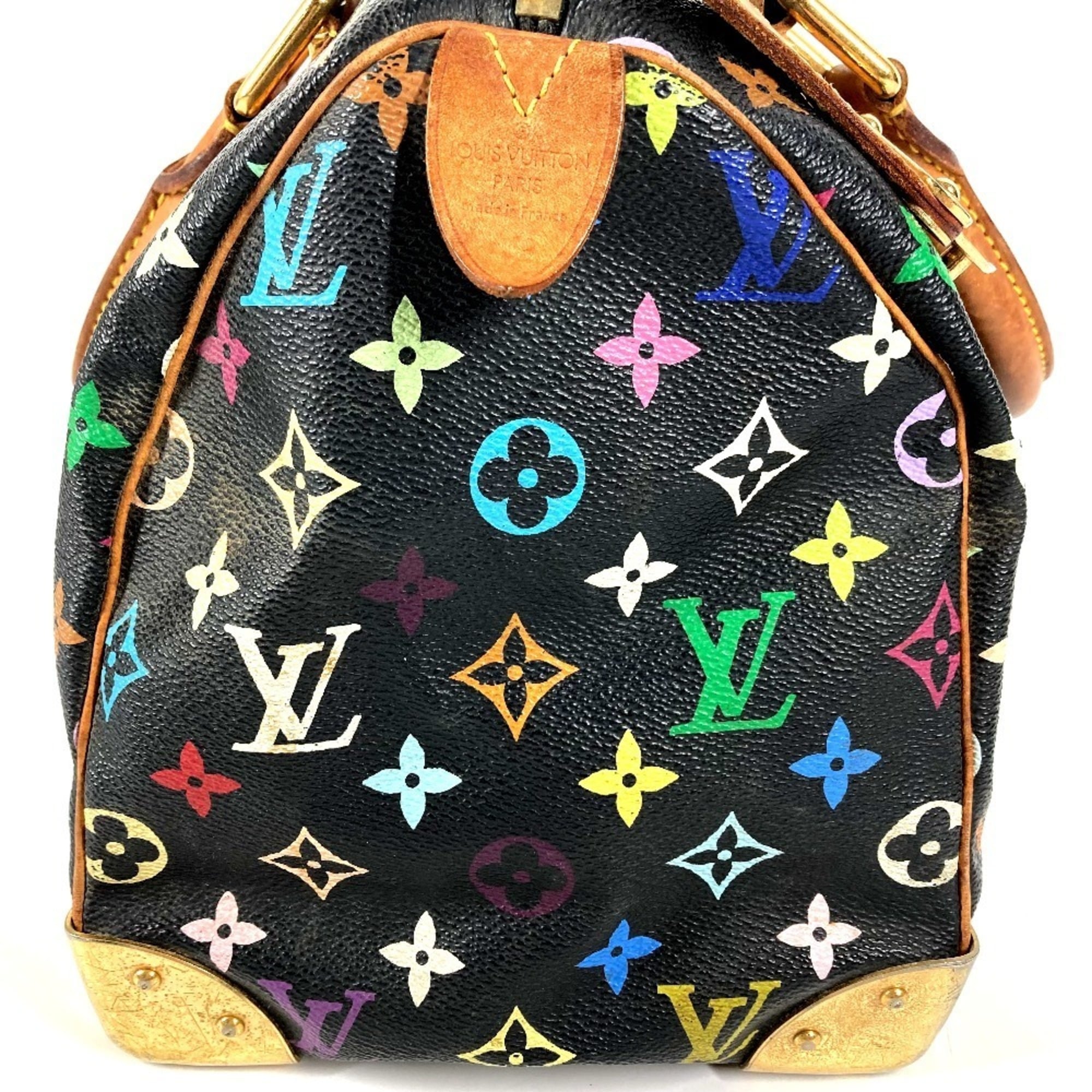 Louis Vuitton Black Multi-Color Noir Monogram Multicolore Handbag