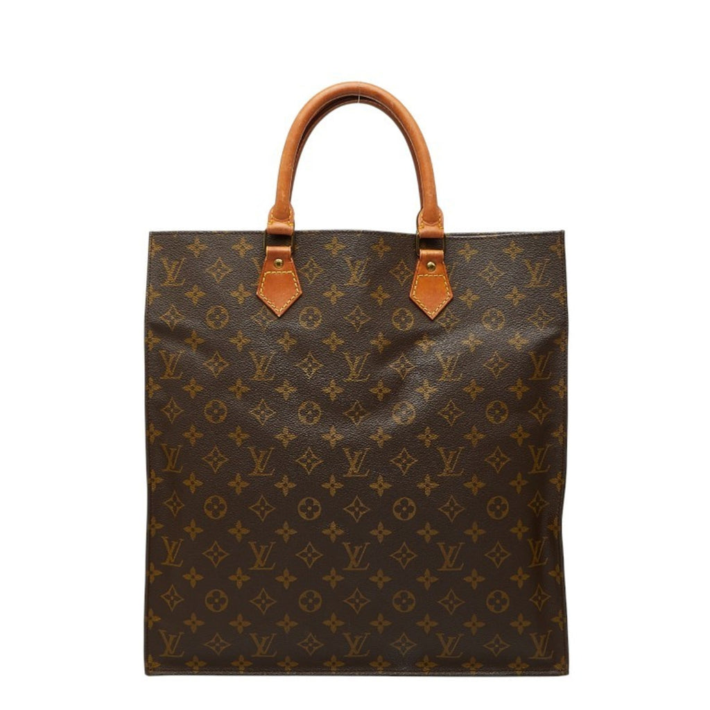 Louis Vuitton Brown Pvc Leather Handbag Tote Bag