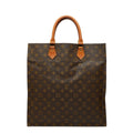Louis Vuitton Brown Pvc Leather Handbag Tote Bag