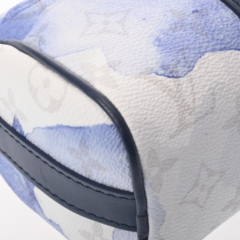 Louis Vuitton Blue White Monogram Canvas Handbag