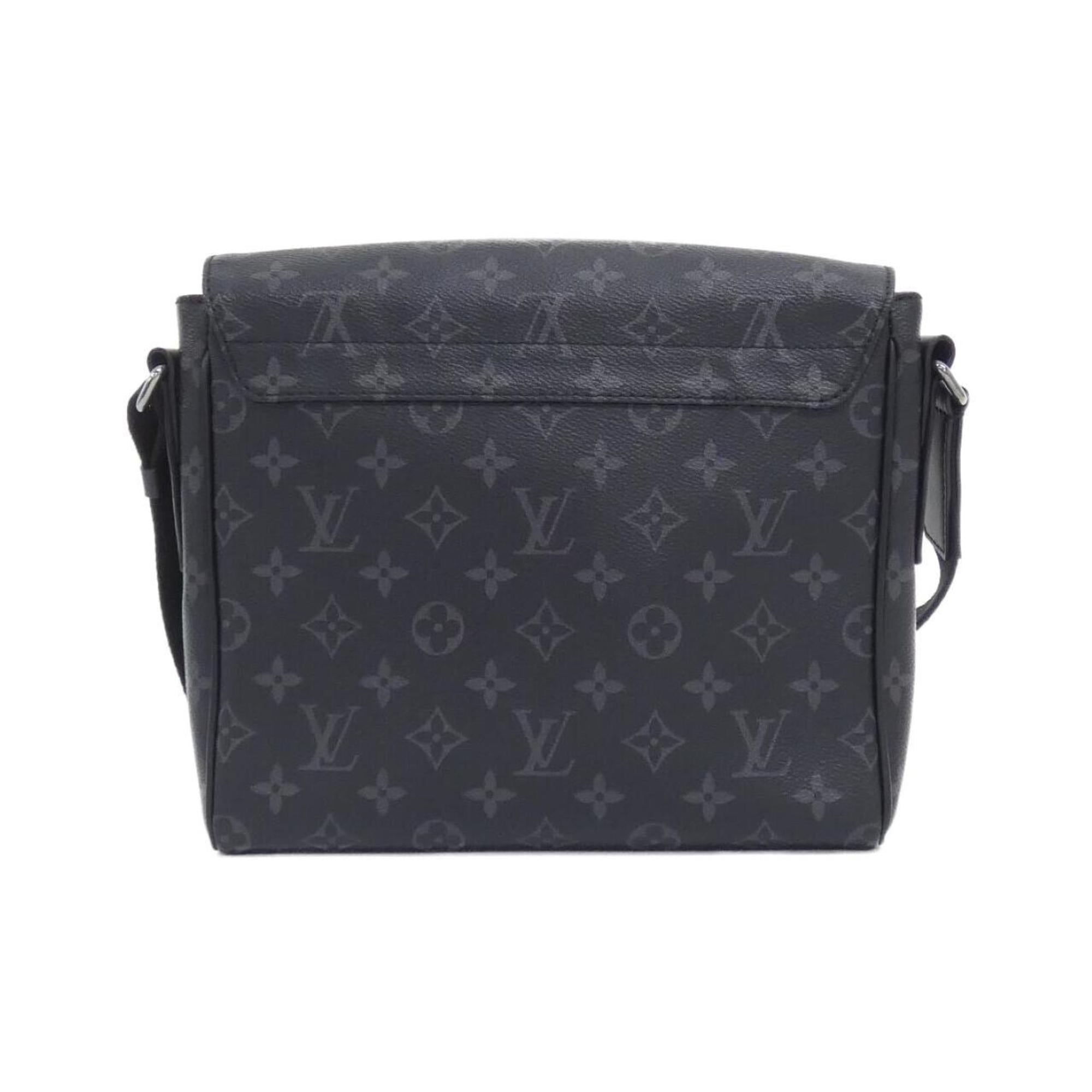 Louis Vuitton Black Coated Canvas Shoulder Bag