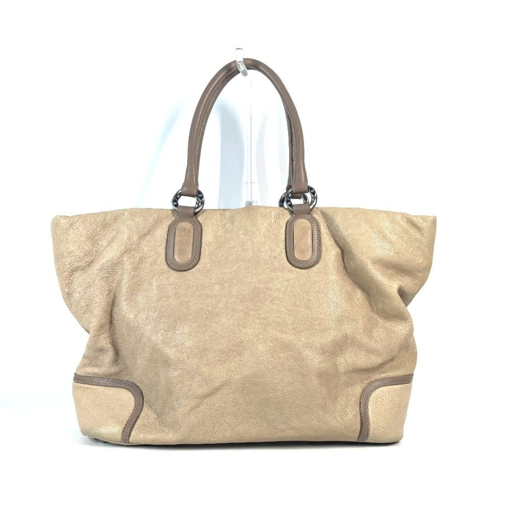 Chanel Beige Leather Shoulder Bag Tote Bag
