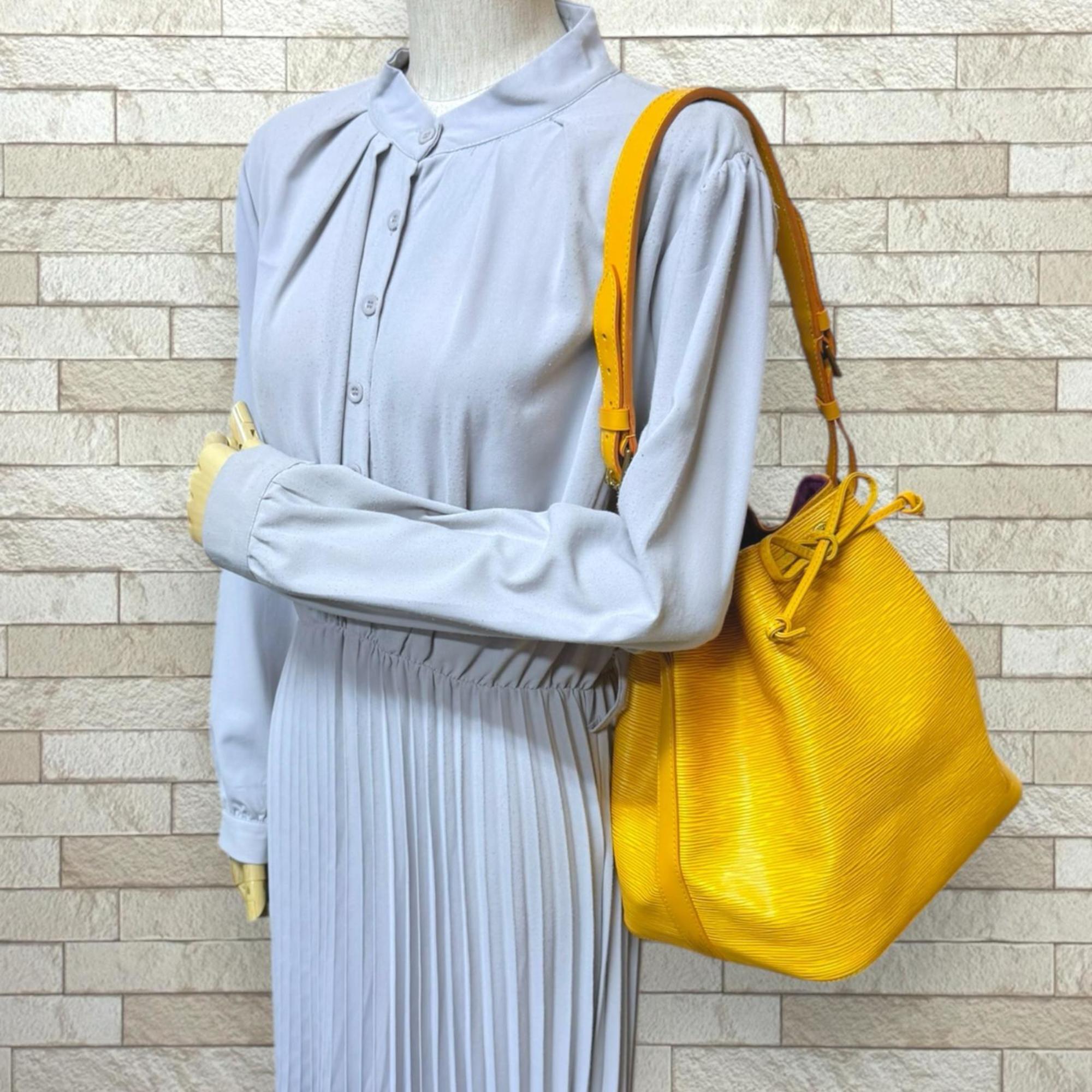 Louis Vuitton Epi Yellow Epi Leather Shoulder Bag