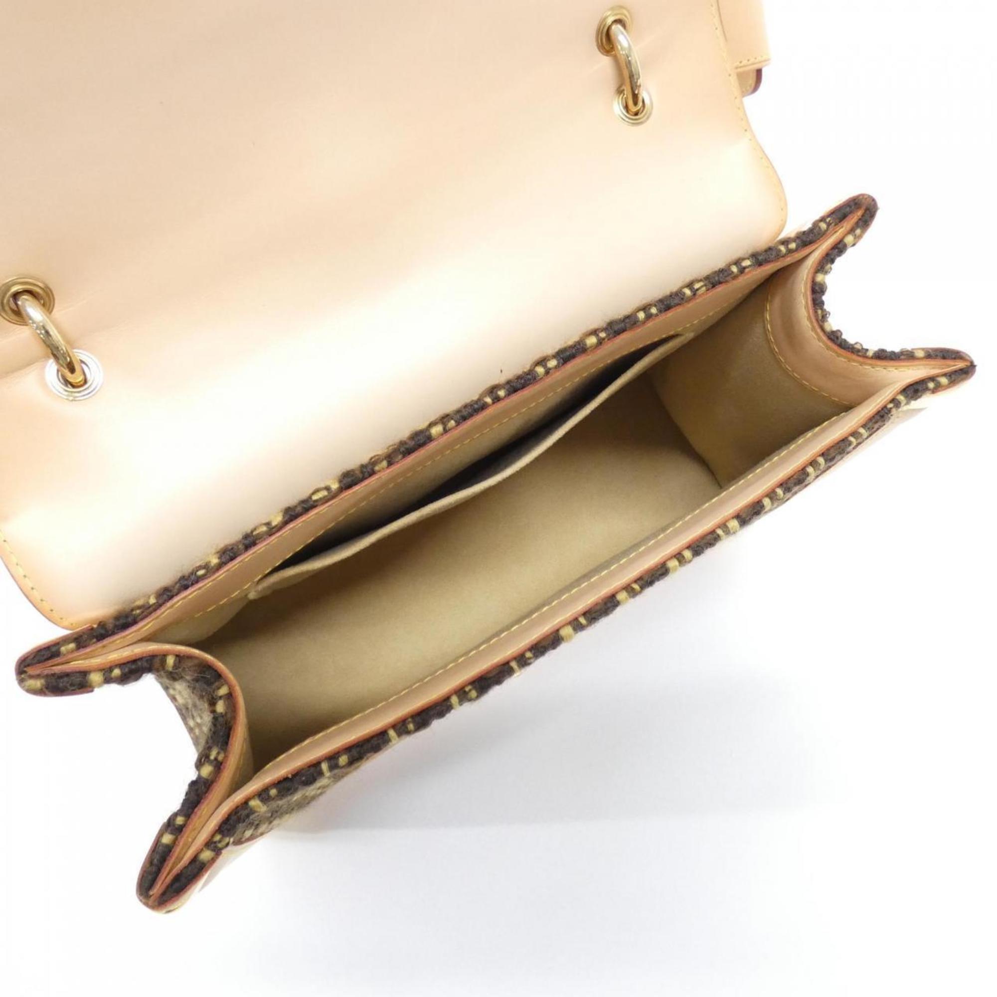 Louis Vuitton Brown Pvc Tweed Handbag