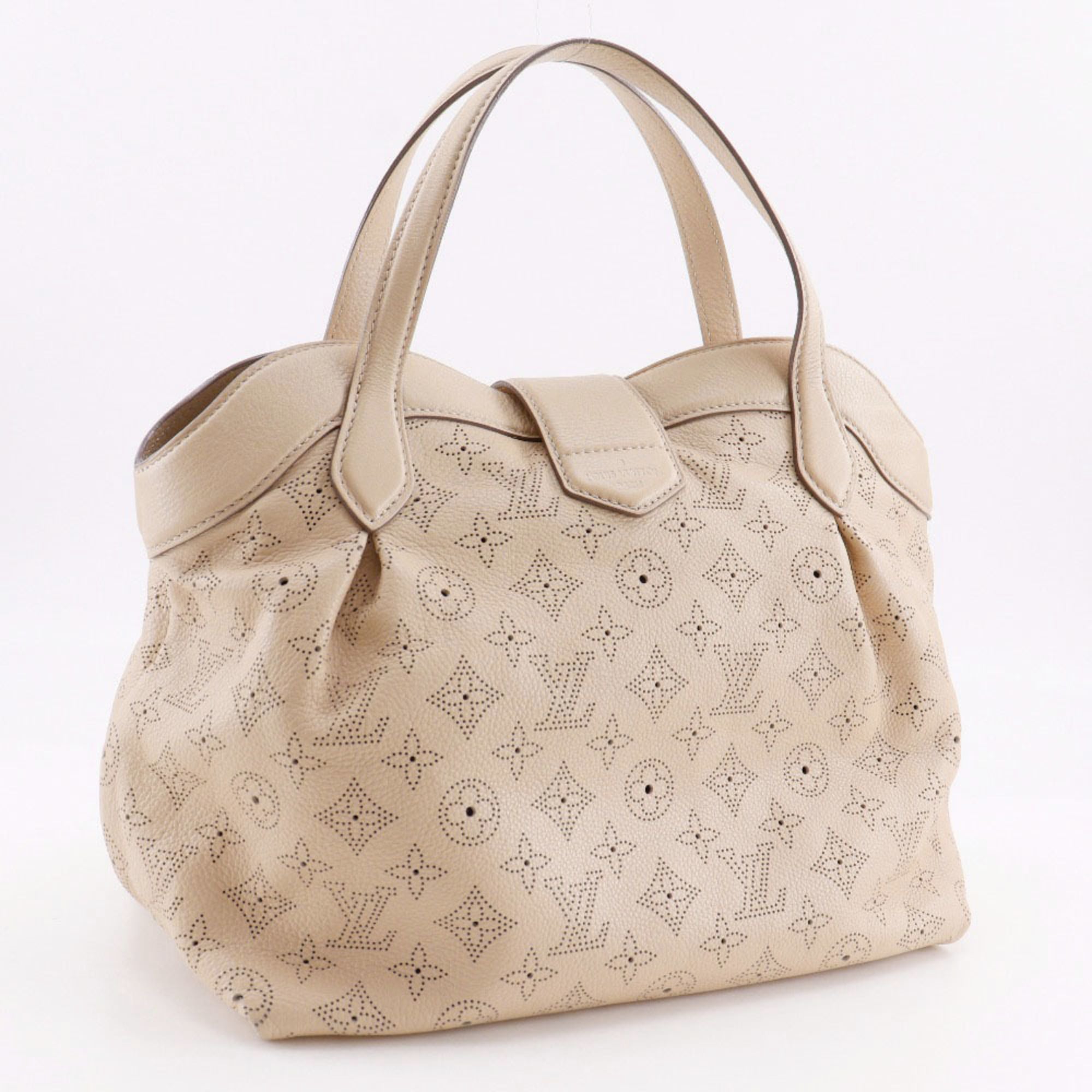 Louis Vuitton Mahina Beige Opal Mahina Leather Handbag