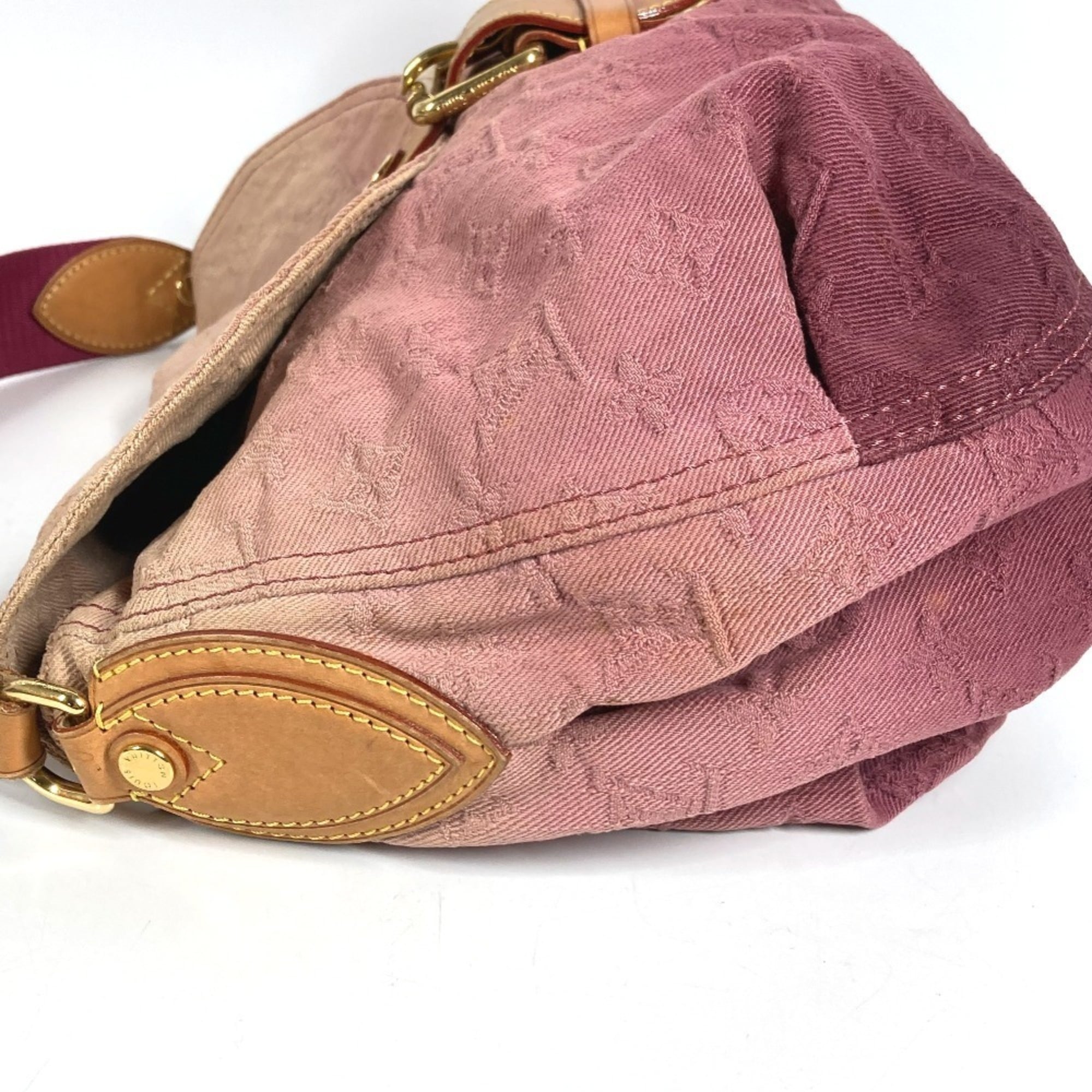 Louis Vuitton Monogram Denim Pink Rouge Fauviste Monogram Denim Shoulder Bag