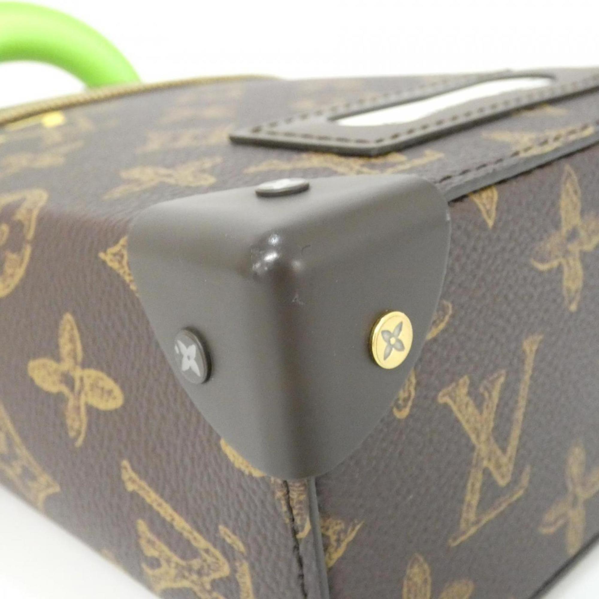 Louis Vuitton Marron Coated Canvas Handbag