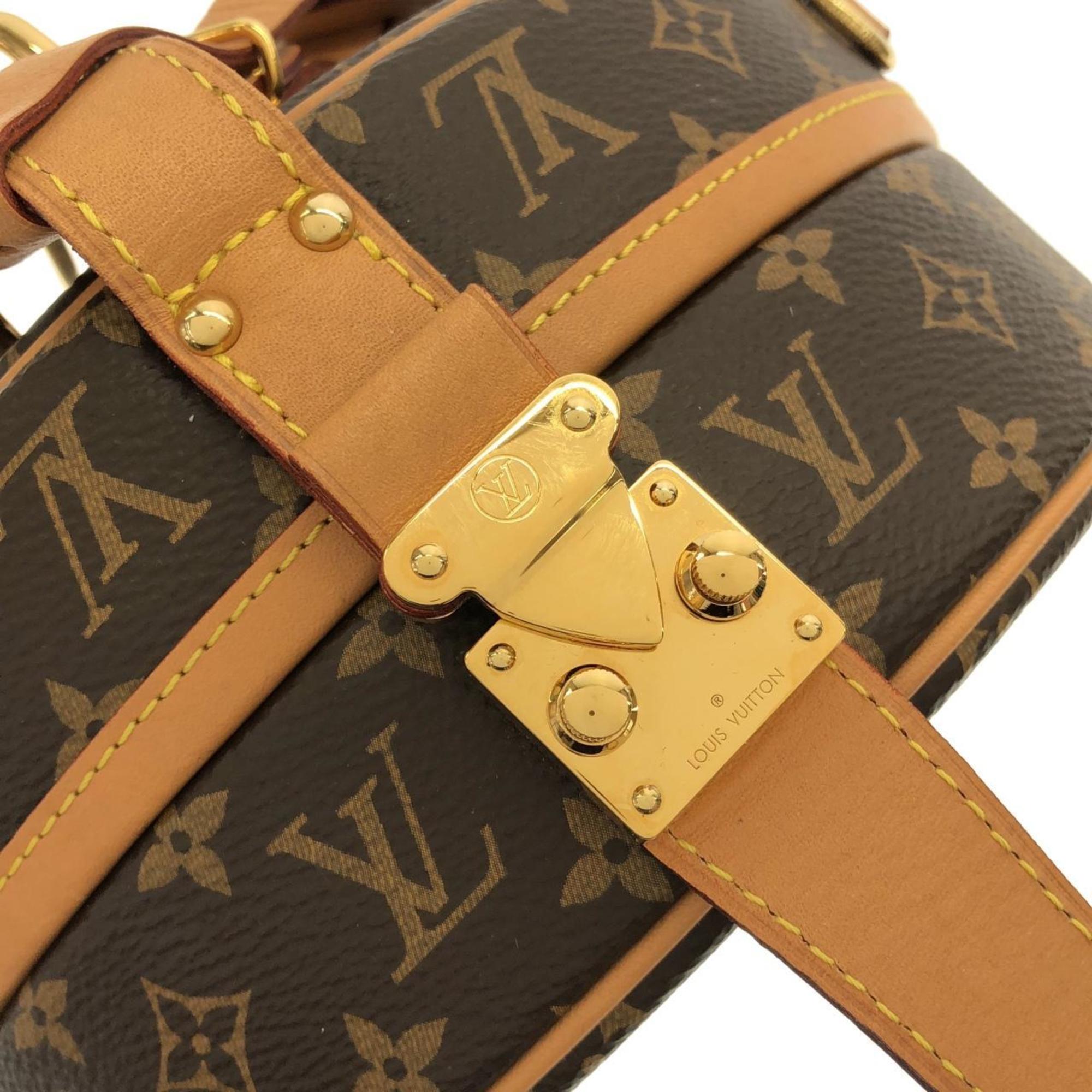 Louis Vuitton Marron Coated Canvas Handbag