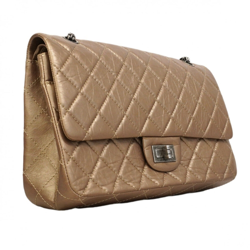 Chanel Bronze Leather Shoulder Bag