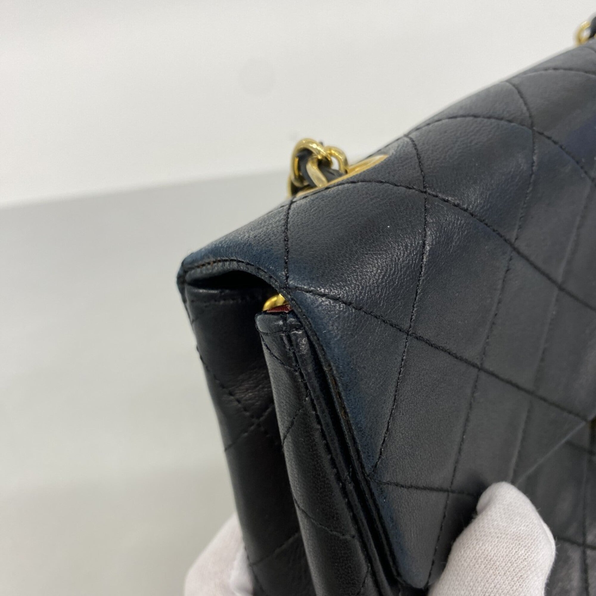 Chanel Black Leather Shoulder Bag
