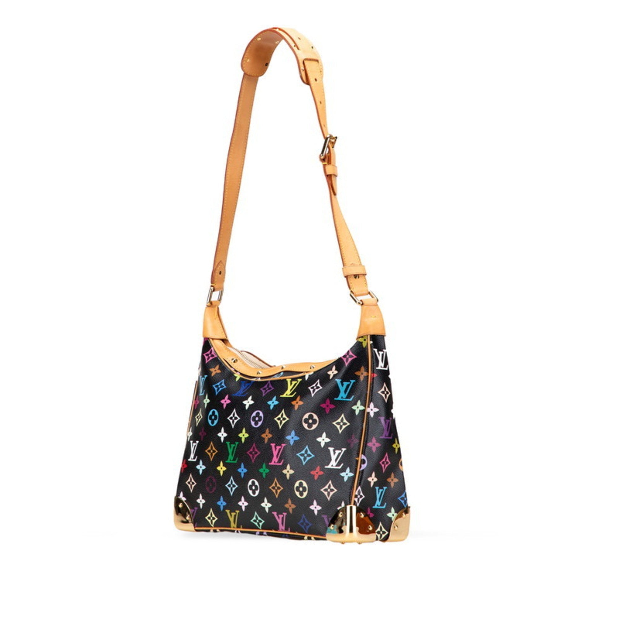 Louis Vuitton Monogram Multicolore Black Noir Pvc Leather Shoulder Bag