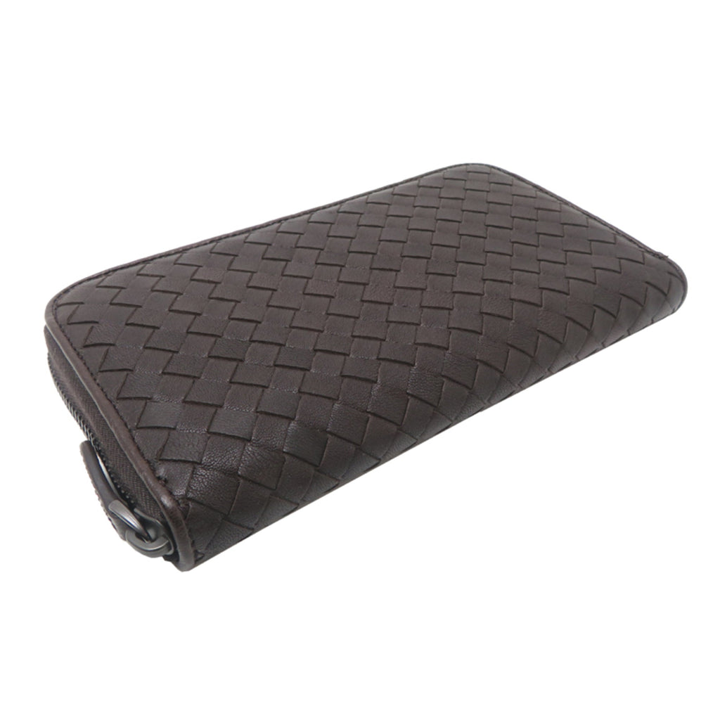 Bottega Veneta Brown Leather Long Wallet (Bi-Fold)