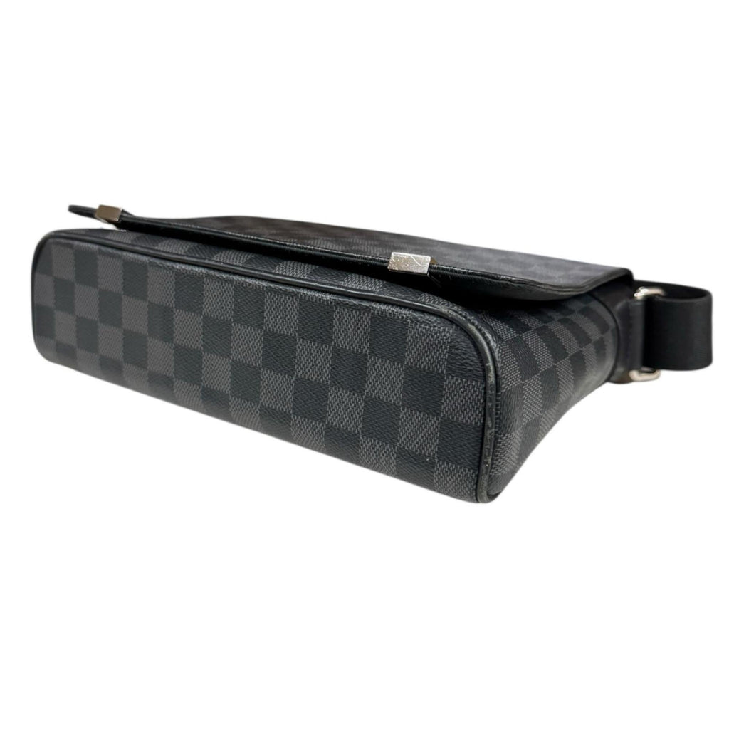 Louis Vuitton Black Gray Or Damier Graphite Shoulder Bag