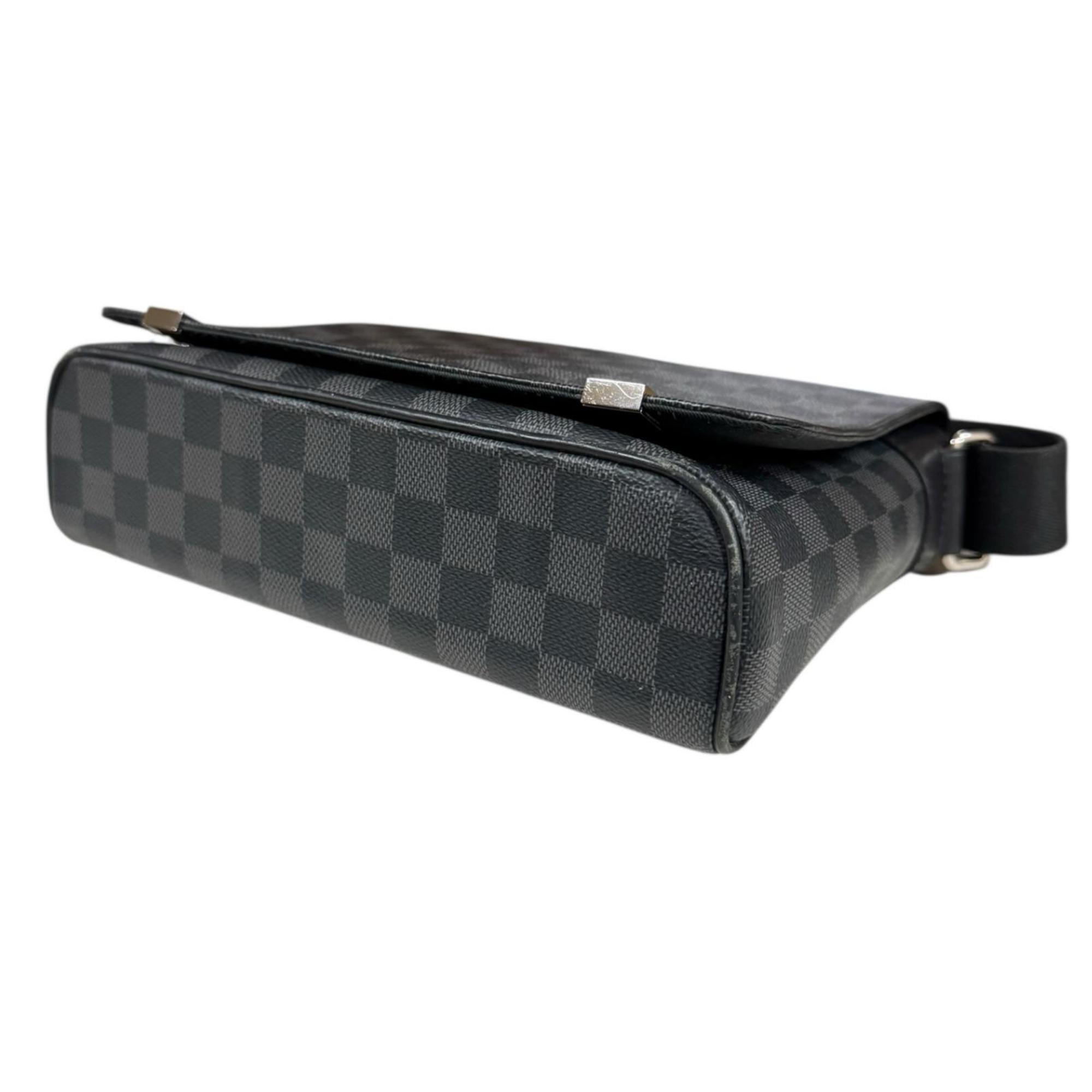 Louis Vuitton Black Gray Or Damier Graphite Shoulder Bag