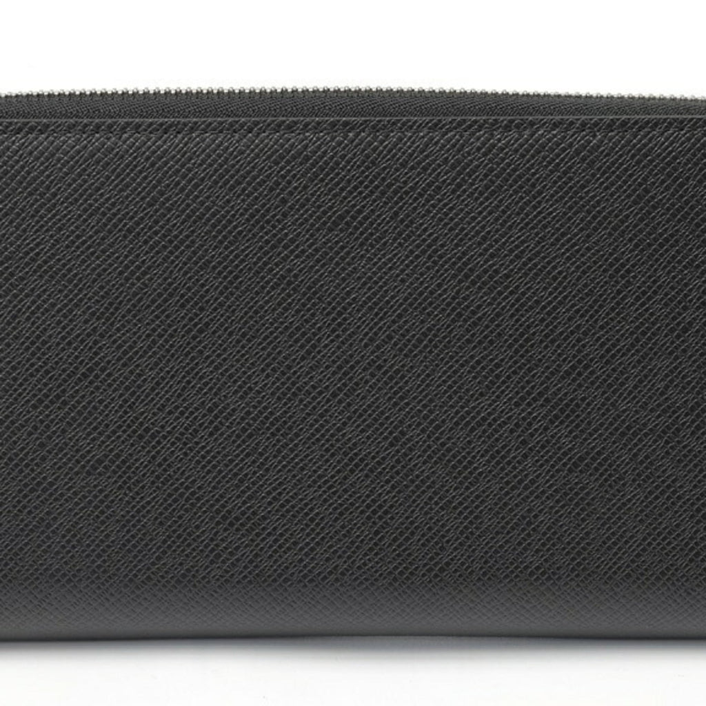 Louis Vuitton Black Noir Taiga Leather Long Wallet