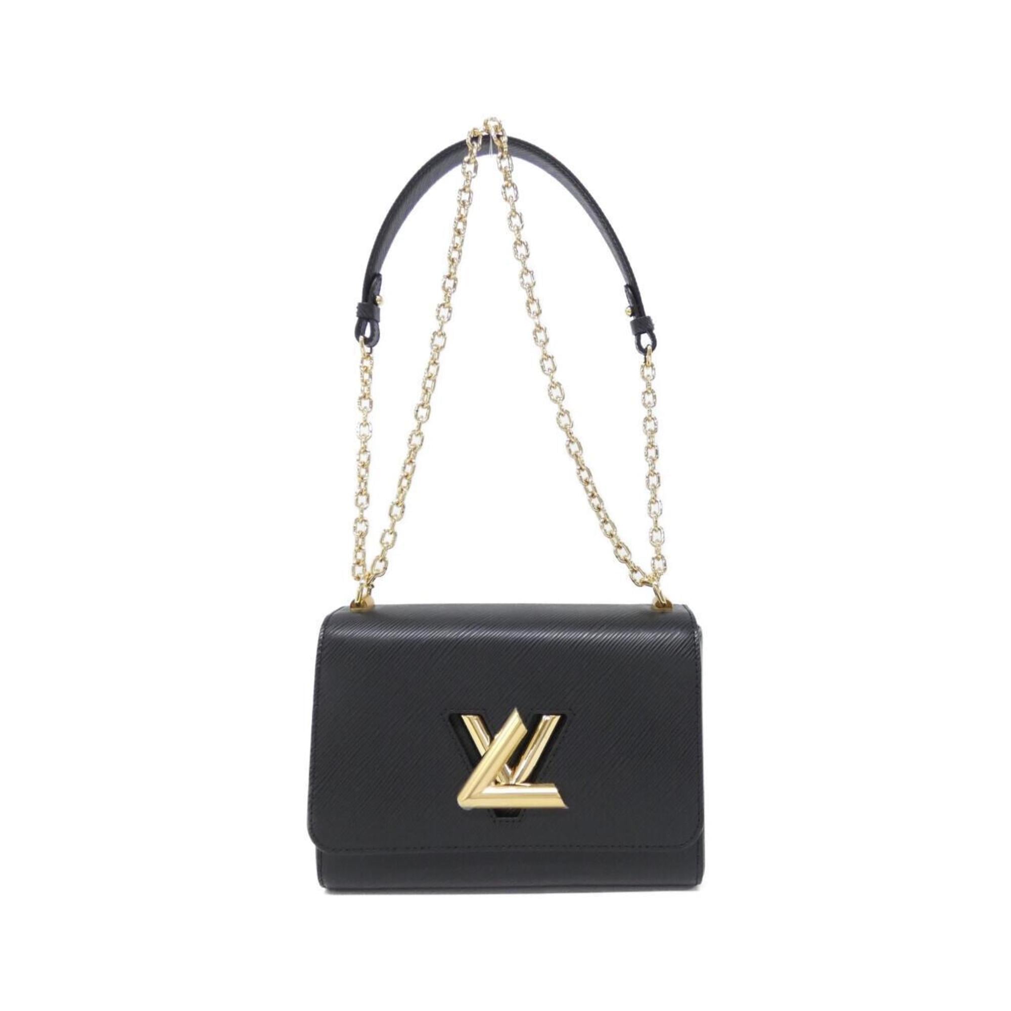 Louis Vuitton Black Leather Shoulder Bag