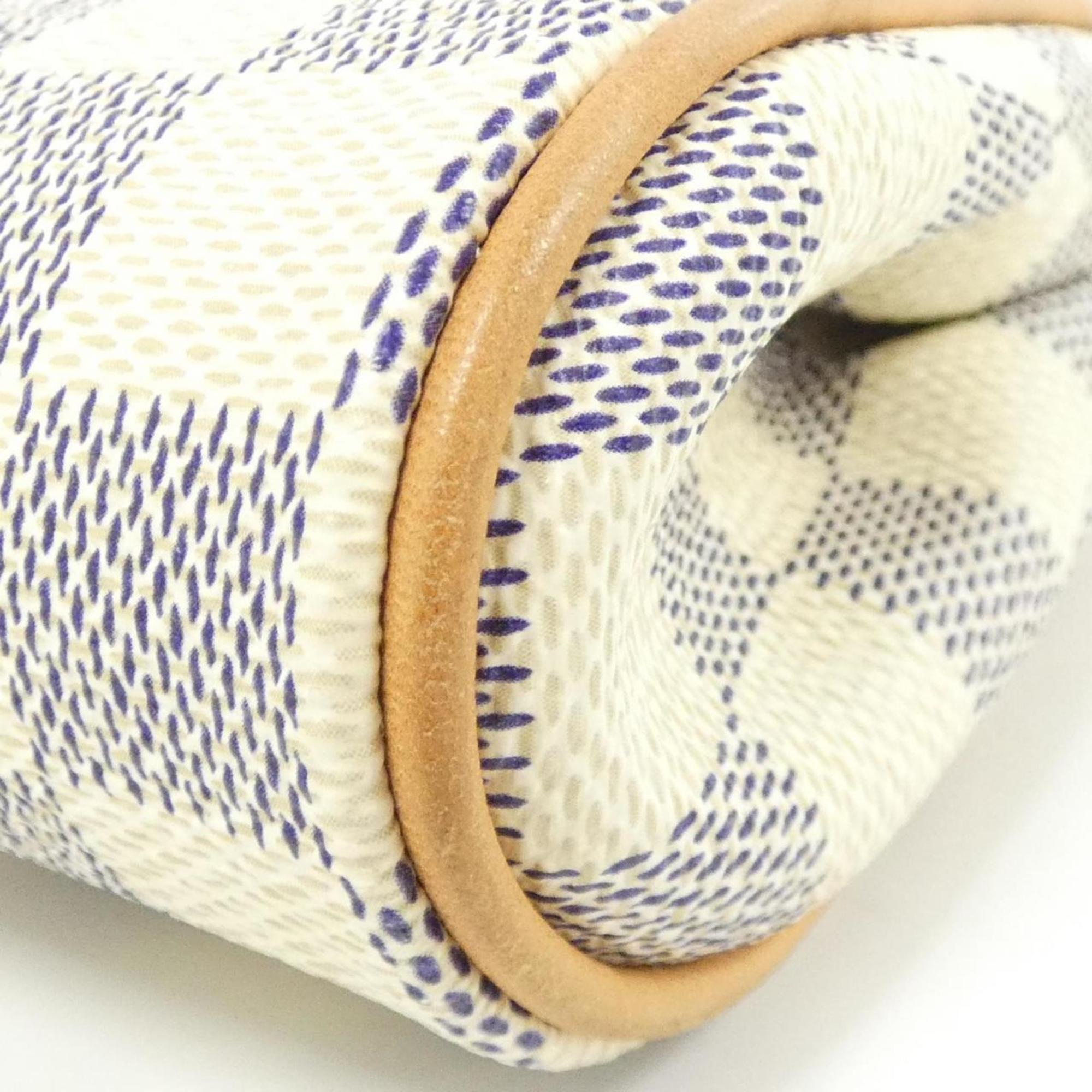 Louis Vuitton Azur White Coated Canvas Shoulder Bag