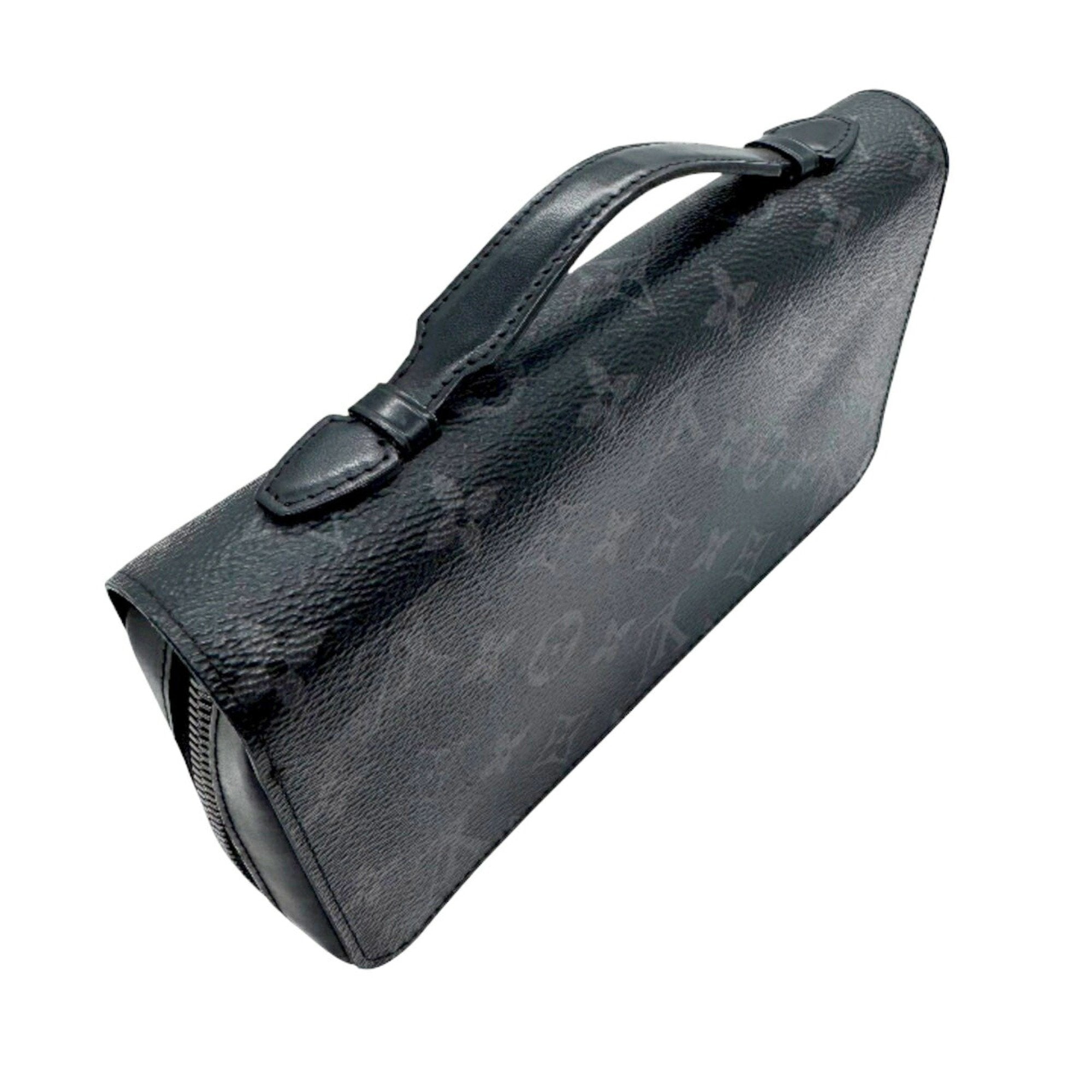 Louis Vuitton Black Gray Monogram Eclipse Monogram Eclipse Long Wallet