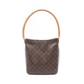 Louis Vuitton Monogram Brown Coated Canvas Leather Shoulder Bag