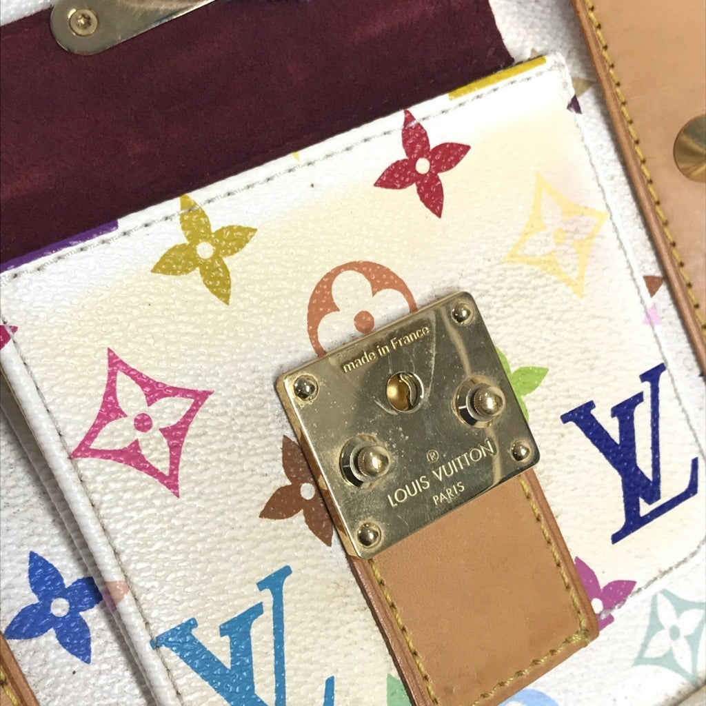 Louis Vuitton Blanc Monogram Multi-Color White Monogram Multicolore Boston Bag Handbag