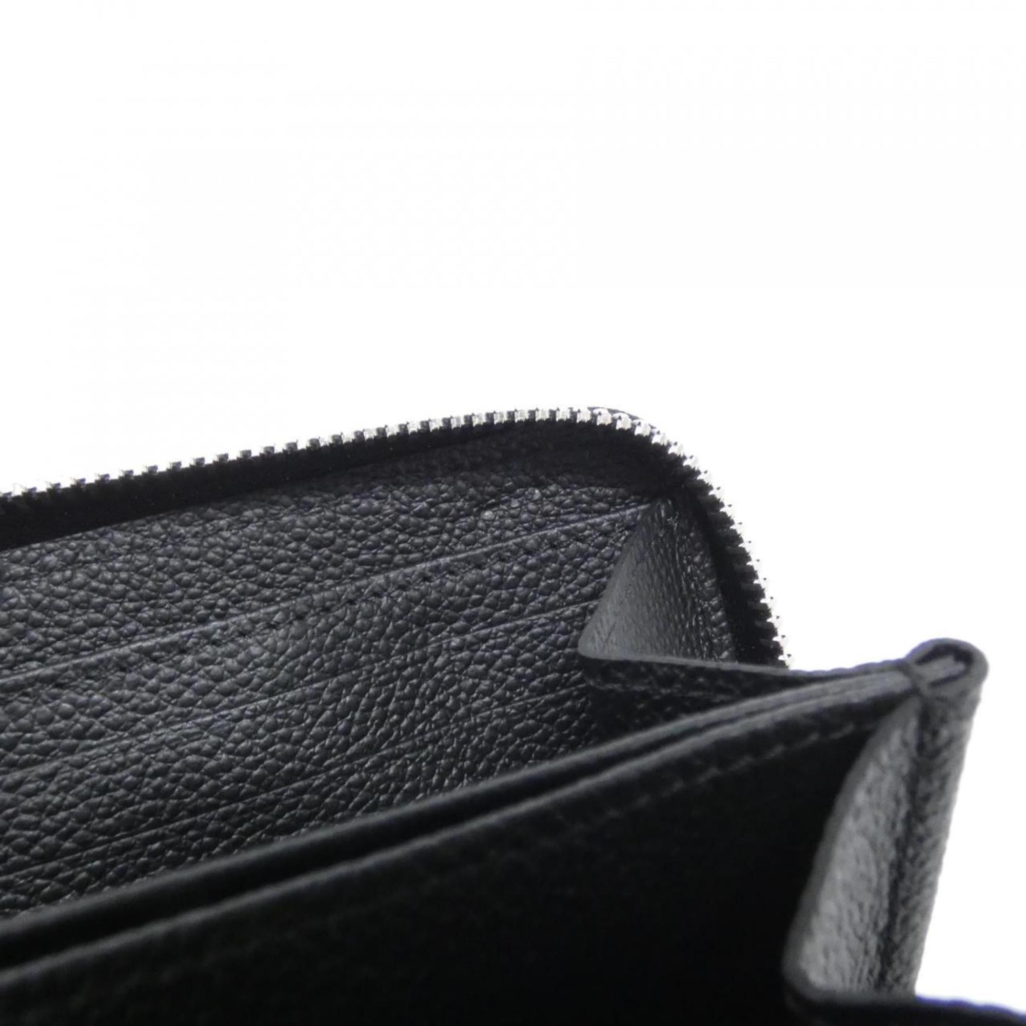 Louis Vuitton Black Leather Long Wallet