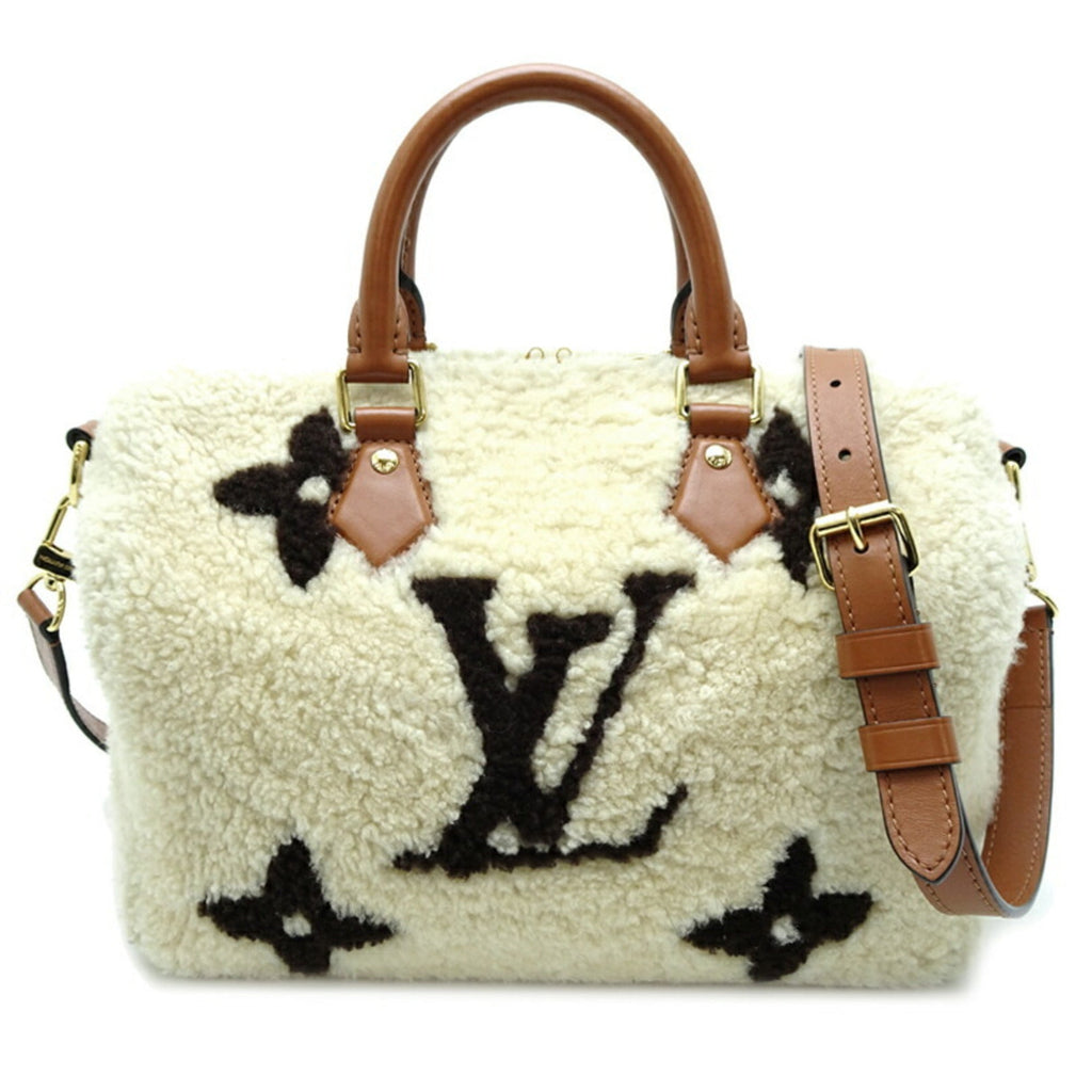 Louis Vuitton Brown White Monogram Handbag