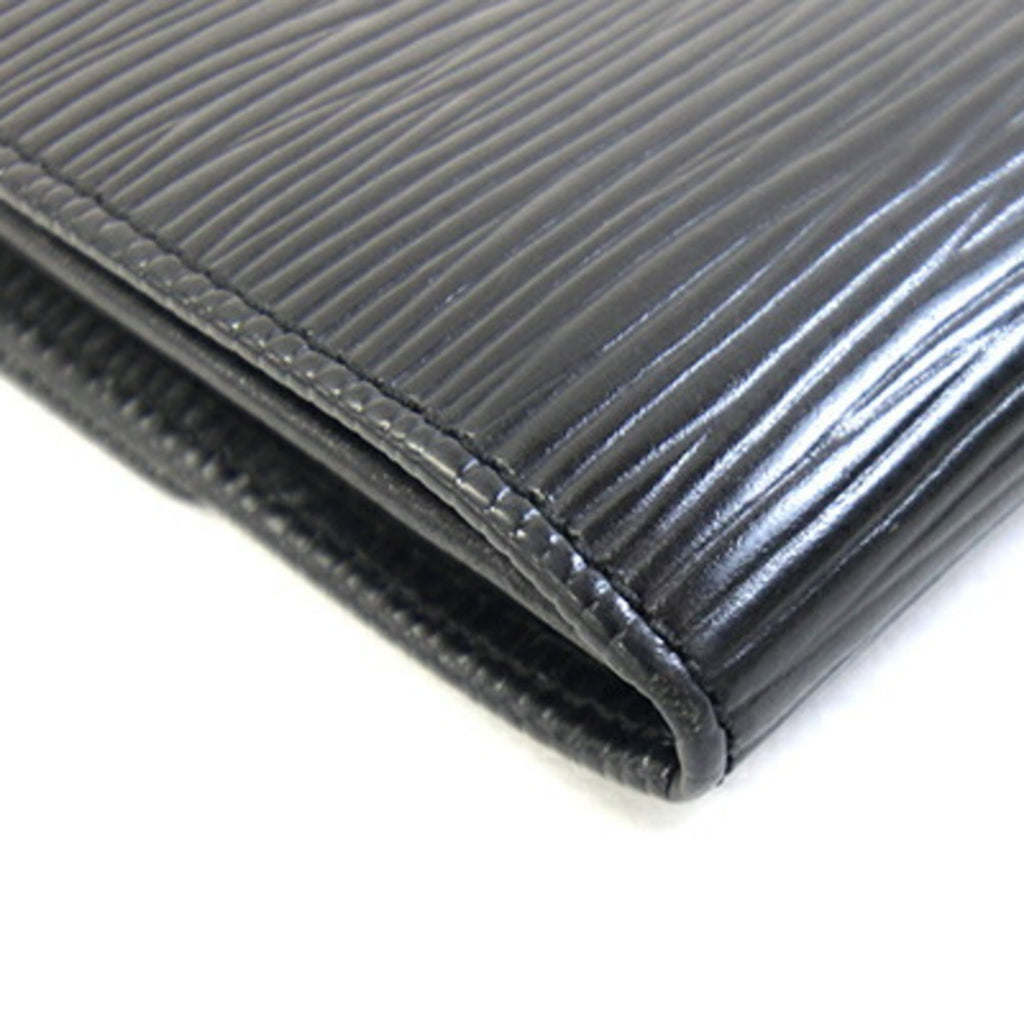 Louis Vuitton Black Noir Epi Leather Long Wallet