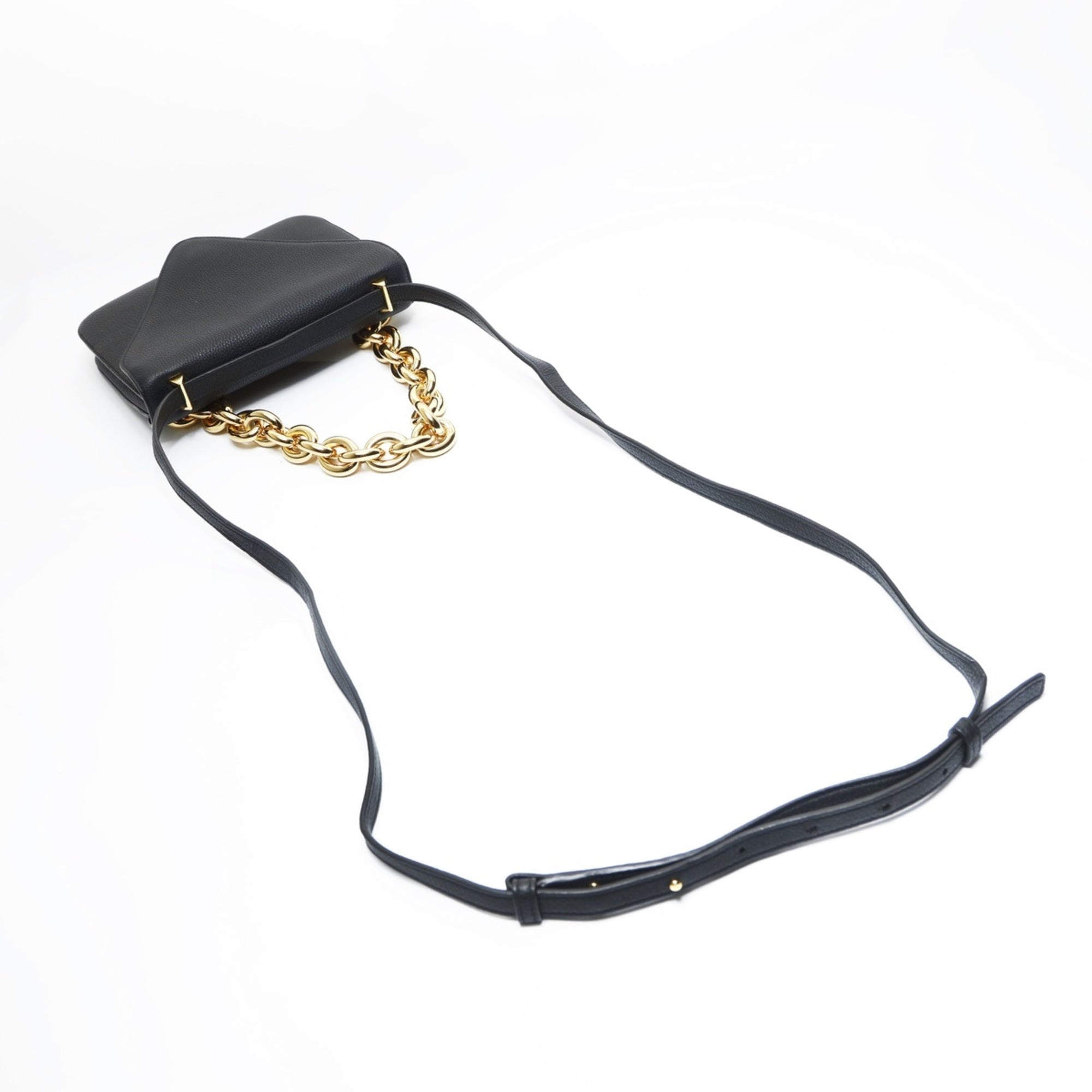 Bottega Veneta Black Leather Shoulder Bag