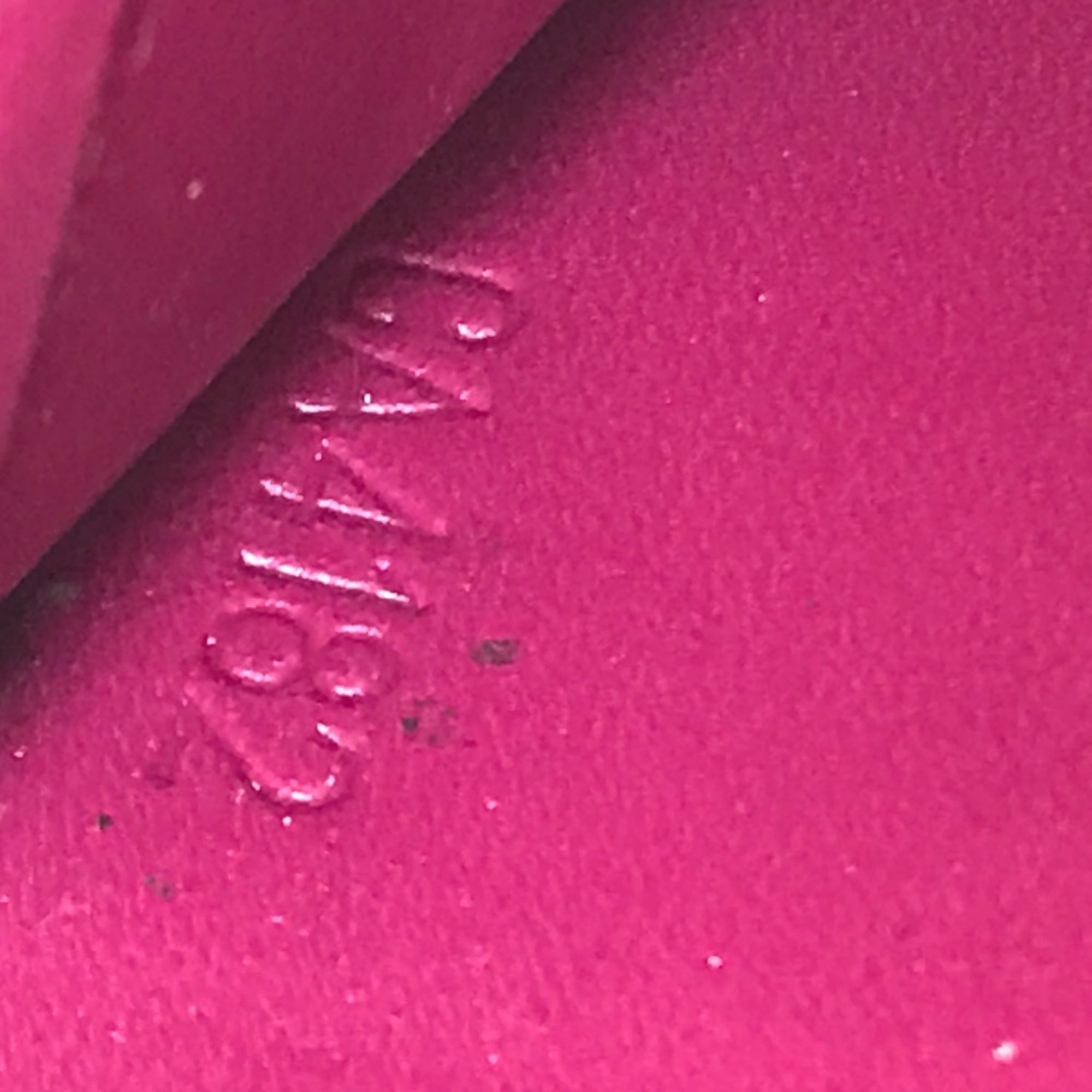 Louis Vuitton Pink Leather Long Wallet