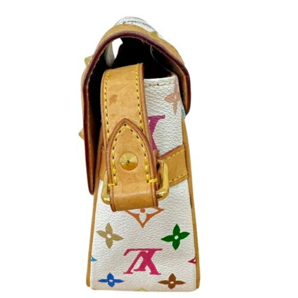 Louis Vuitton Monogram Multicolore White Leather Shoulder Bag