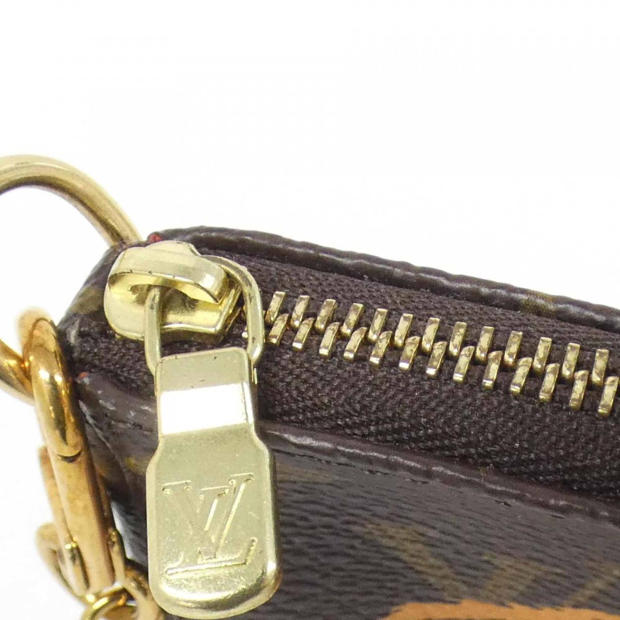 Louis Vuitton Marron Monogram Monogram Coated Canvas Pochette Pouch